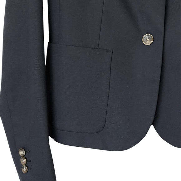 GAP The Academy Blazer Women's Navy Single-Breasted Blazer Size 4 - Picture 2 of 9